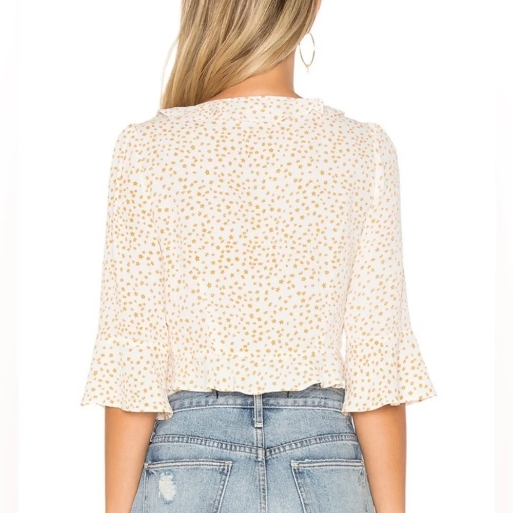 For Love & Lemons Aurora Tie Top, Size S
